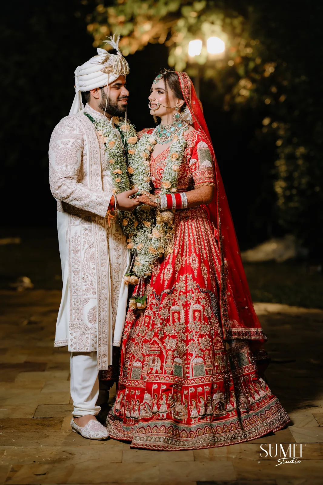 A quiet candid wedding moment