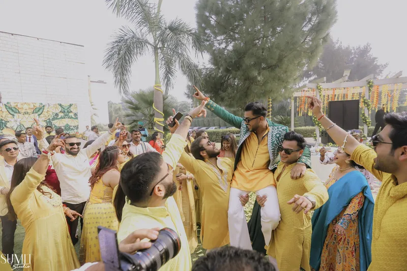 Family celebrations at an Indian wedding